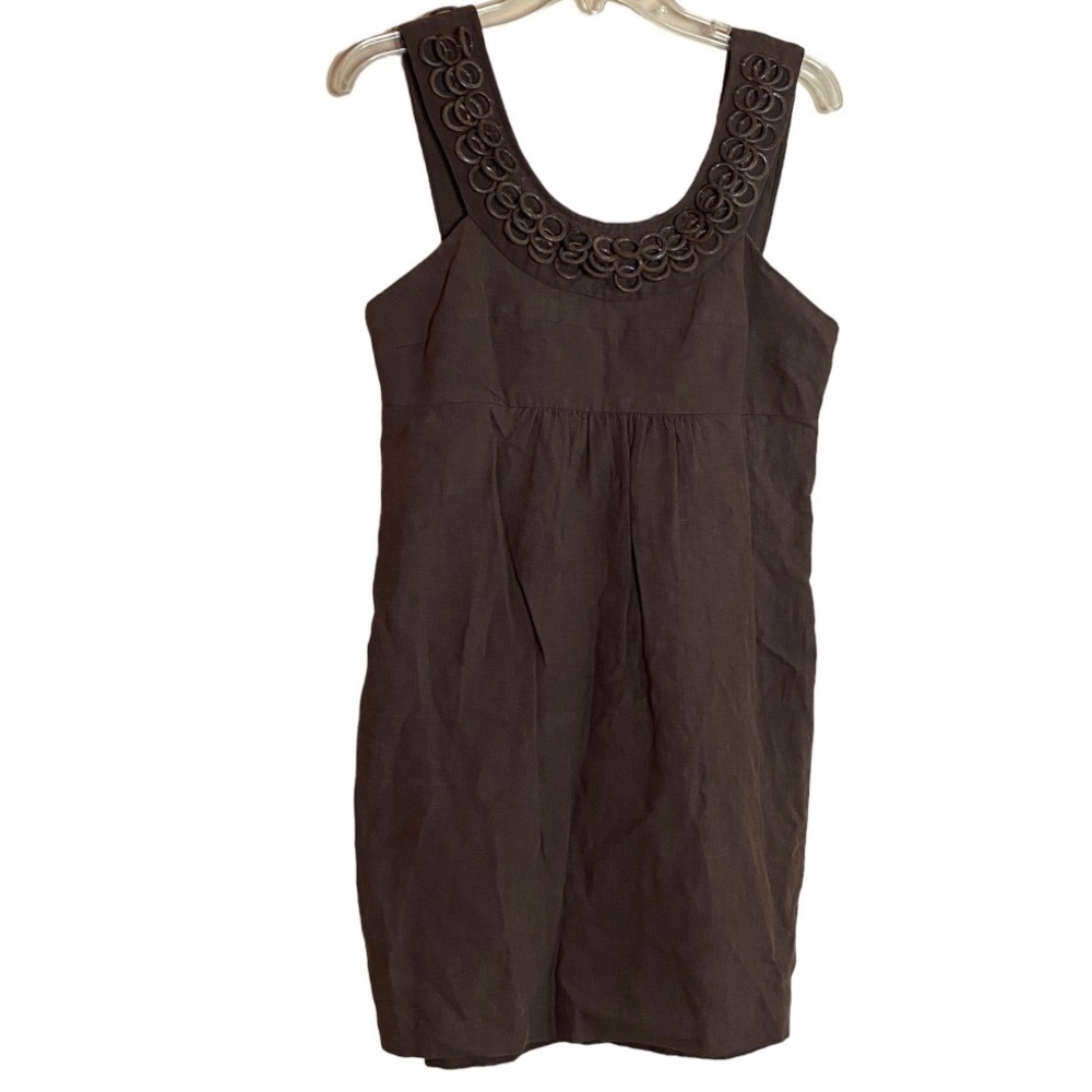 Milly Of New York Brown Embellished Dress 8